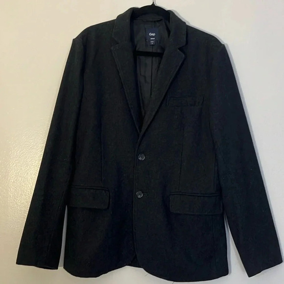 Gap | Wool blend suit jacket/blazer/sport coat Charcoal gray Men’s size M - Picture 1 of 11